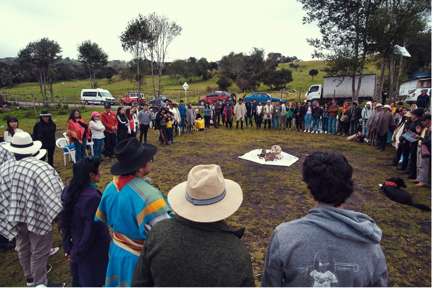 Ritual during the 4th Campesino Festival - Páramo Memory, páramo of Sumapaz. Credit: Felipe Ottalora, 2023